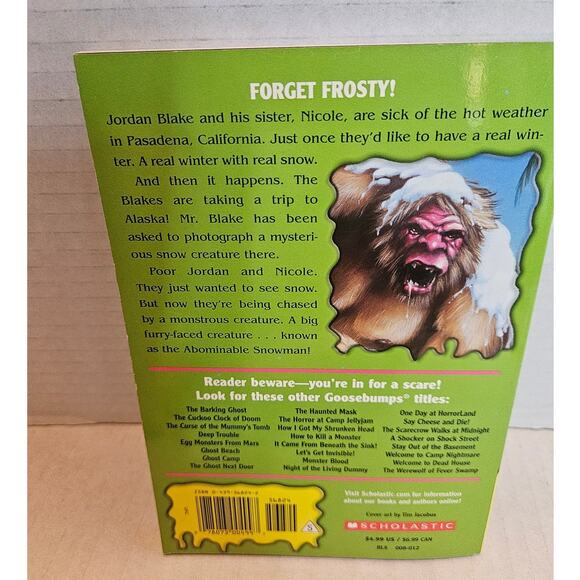 Goosebumps Horror Places set of 4 Werewolf, Mutant, Snowman, Swamp Scary Comic - Picture 7 of 9